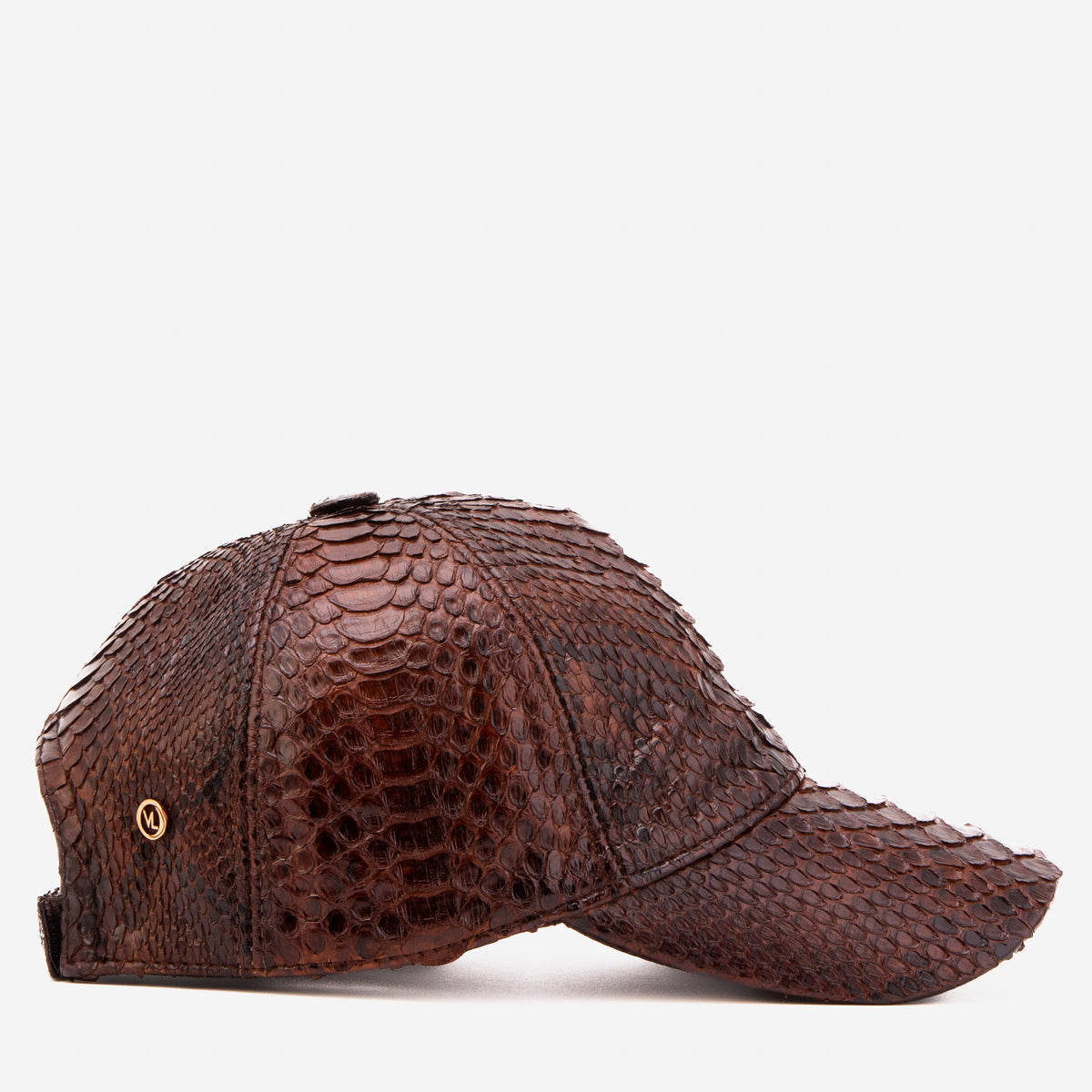 Boss Dark Brown Python Leather Cap