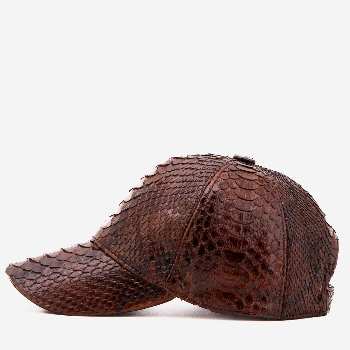 Boss Dark Brown Python Leather Cap