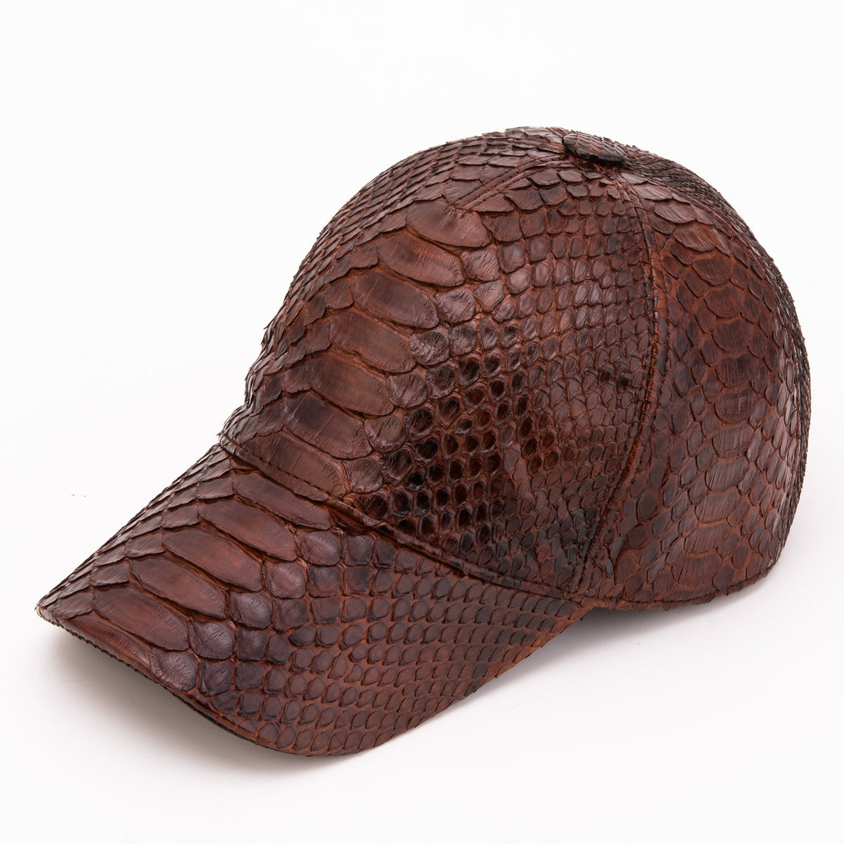 Boss Dark Brown Python Leather Cap