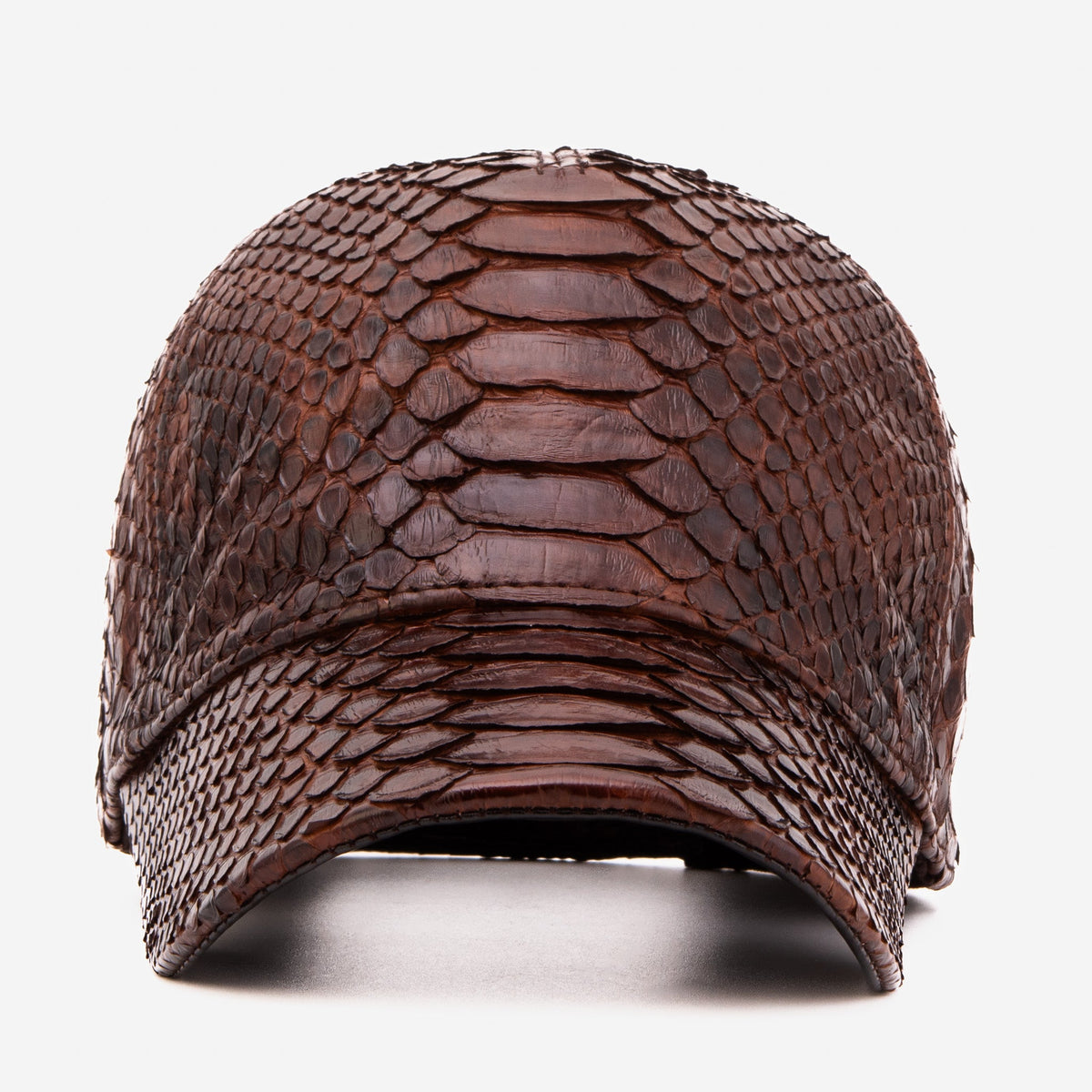 Boss Dark Brown Python Leather Cap