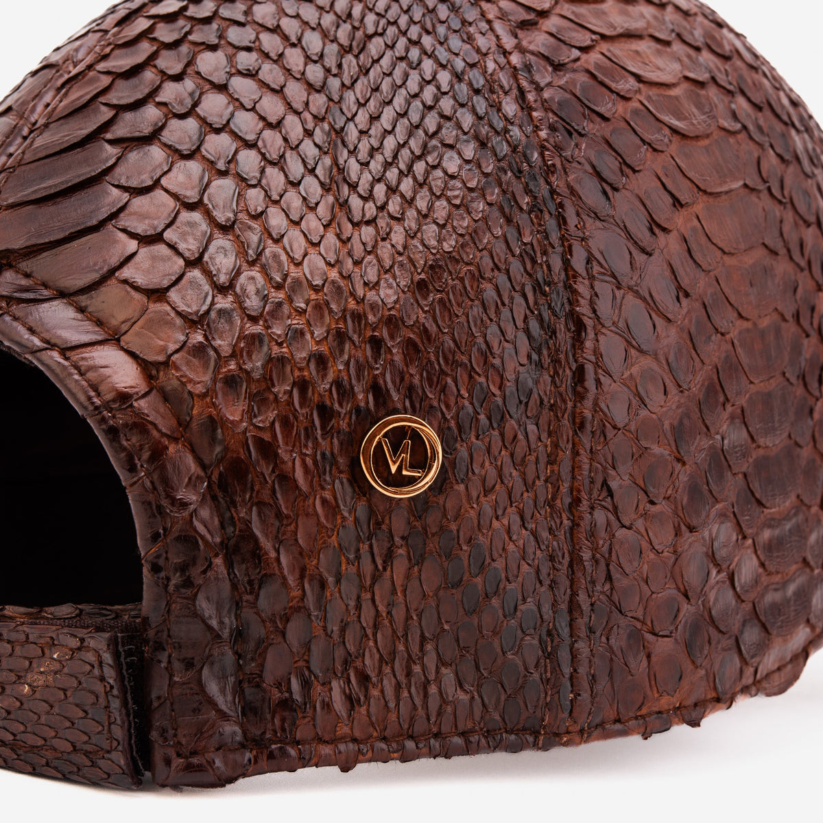 Boss Dark Brown Python Leather Cap