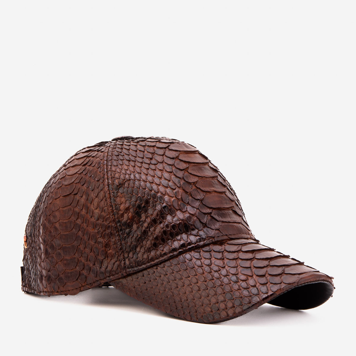 Boss Dark Brown Python Leather Cap