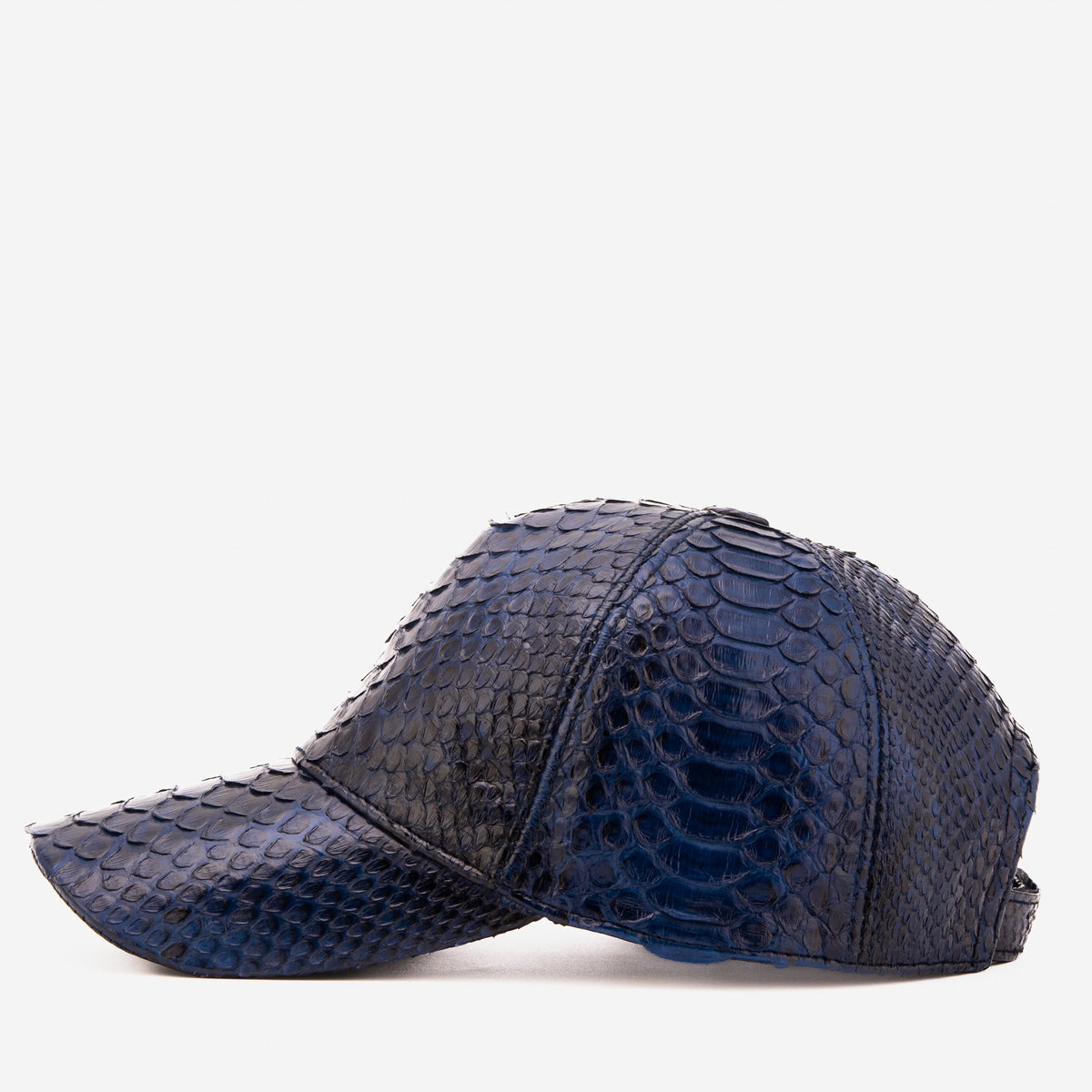 Boss Navy Blue Python Leather Cap
