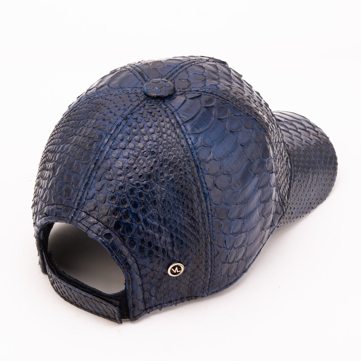 Boss Navy Blue Python Leather Cap