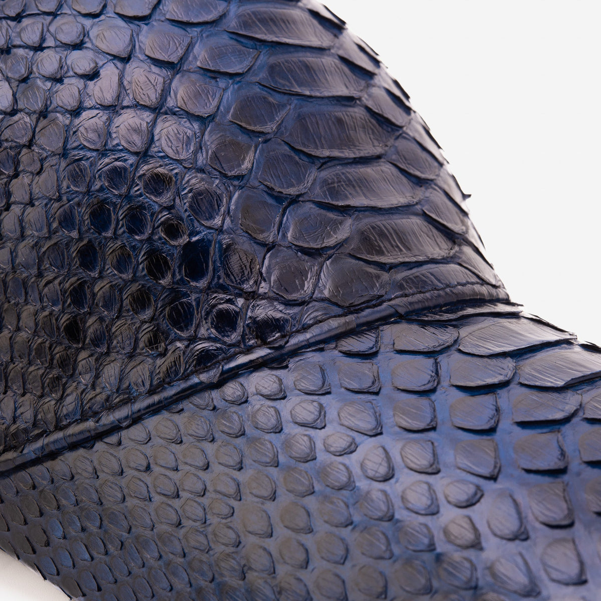 Boss Navy Blue Python Leather Cap