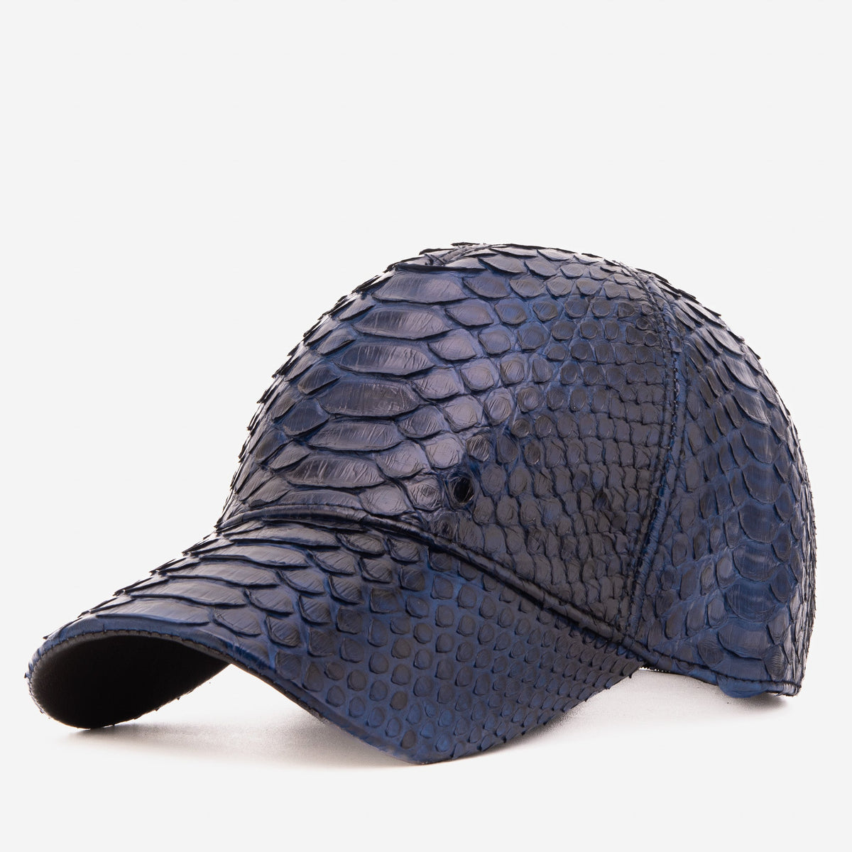 Boss Navy Blue Python Leather Cap