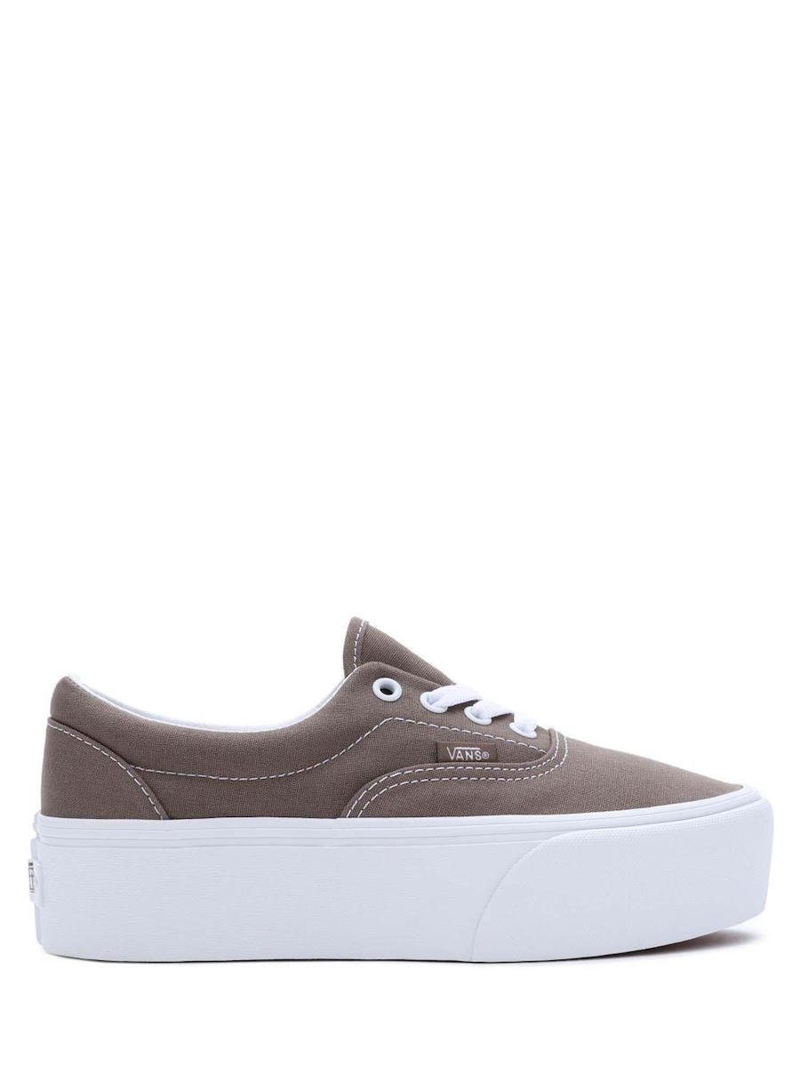 Vans Era Stackform Women's Platform Sneakers — Taupe Canvas Platform Low-Top