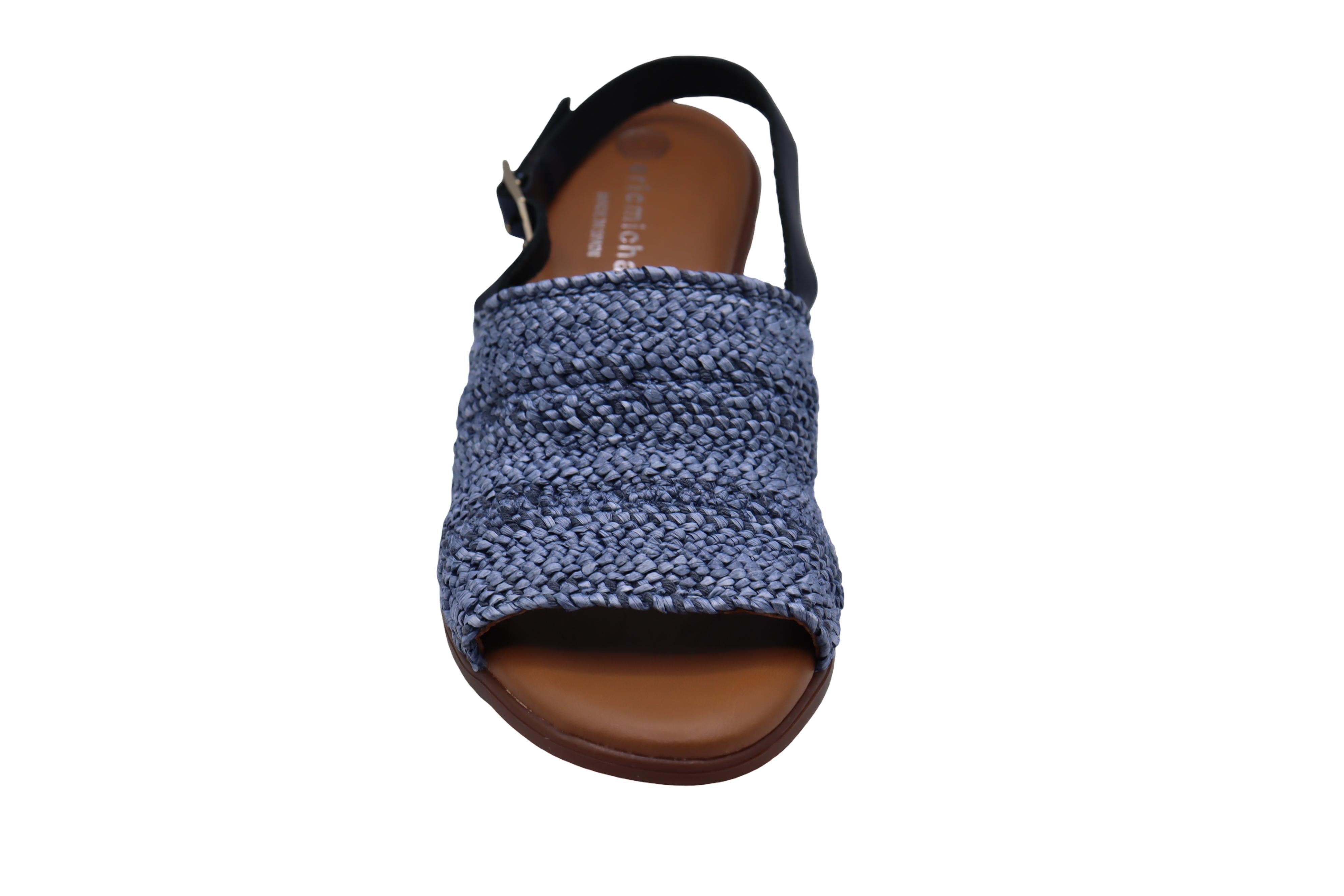 Eric Michael Rafa Stretch Raffia Slingback