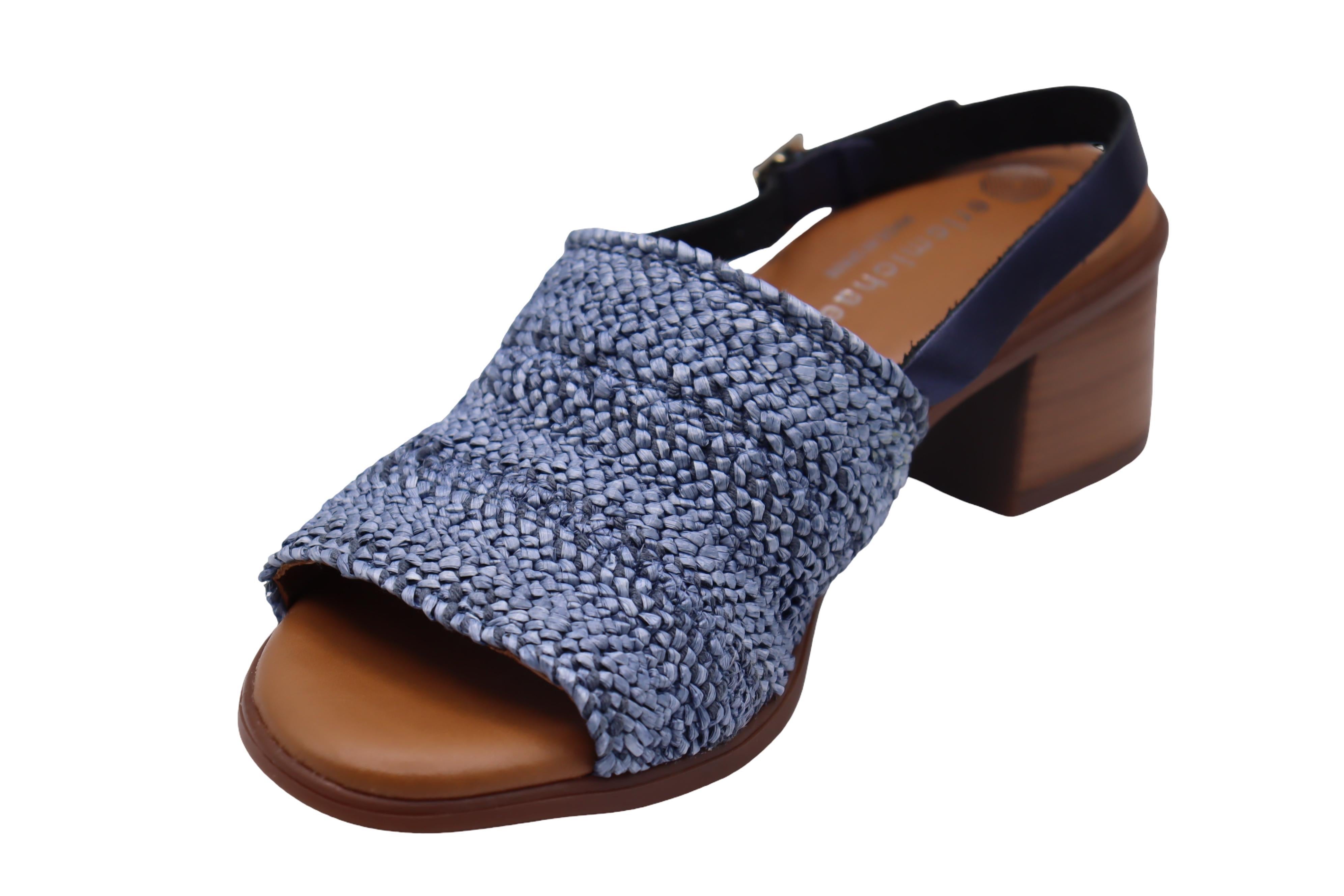 Eric Michael Rafa Stretch Raffia Slingback