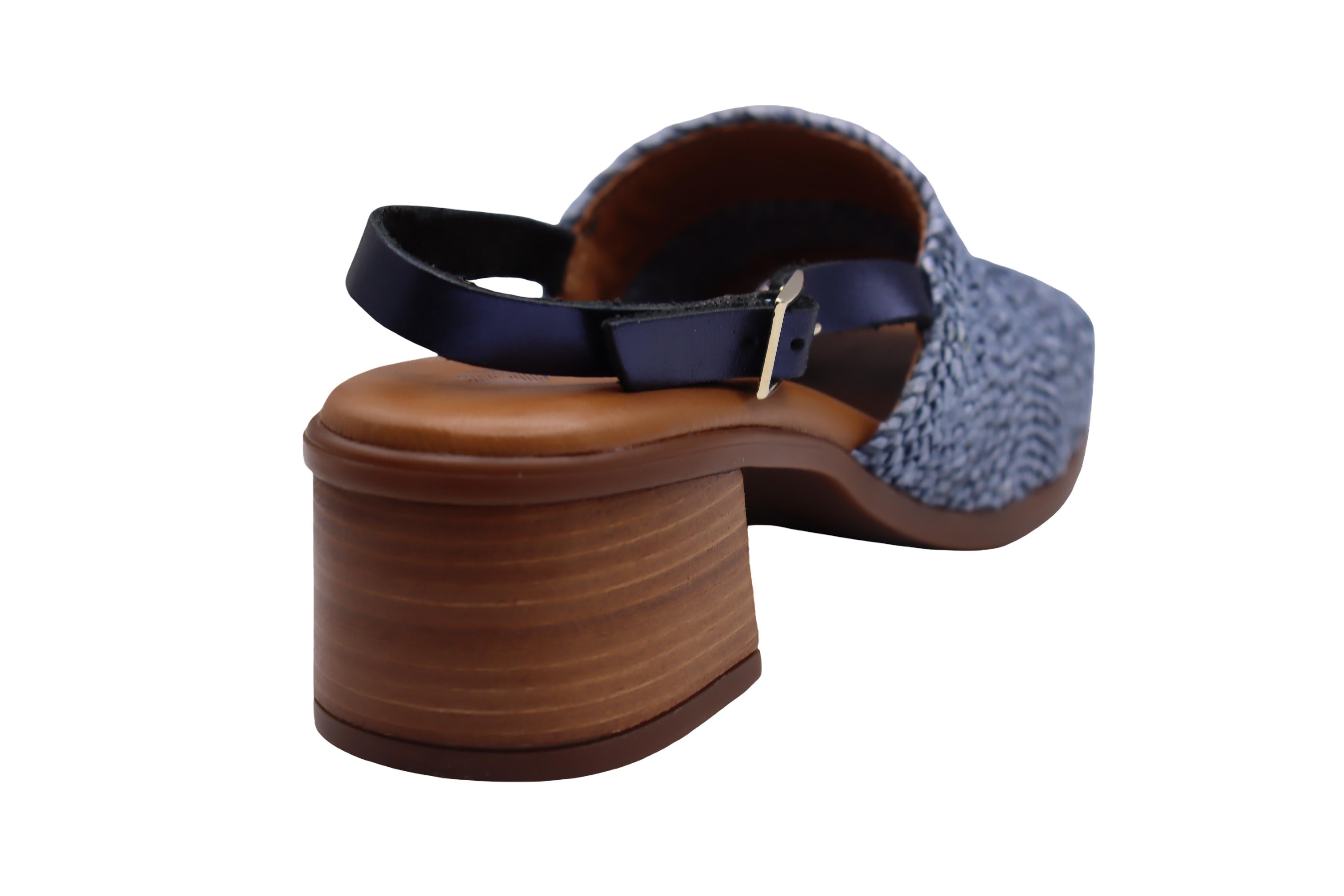 Eric Michael Rafa Stretch Raffia Slingback