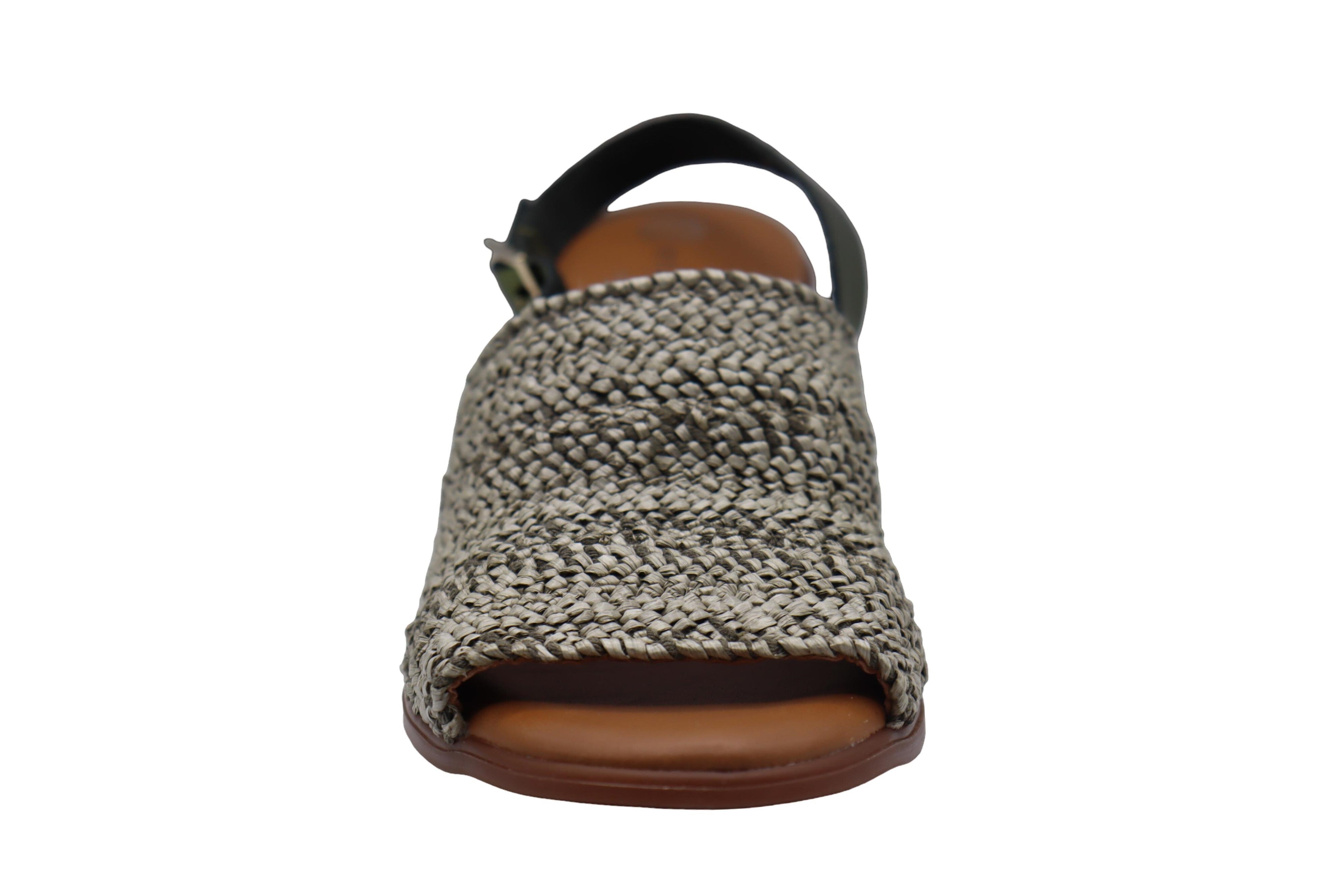 Eric Michael Rafa Stretch Raffia Slingback