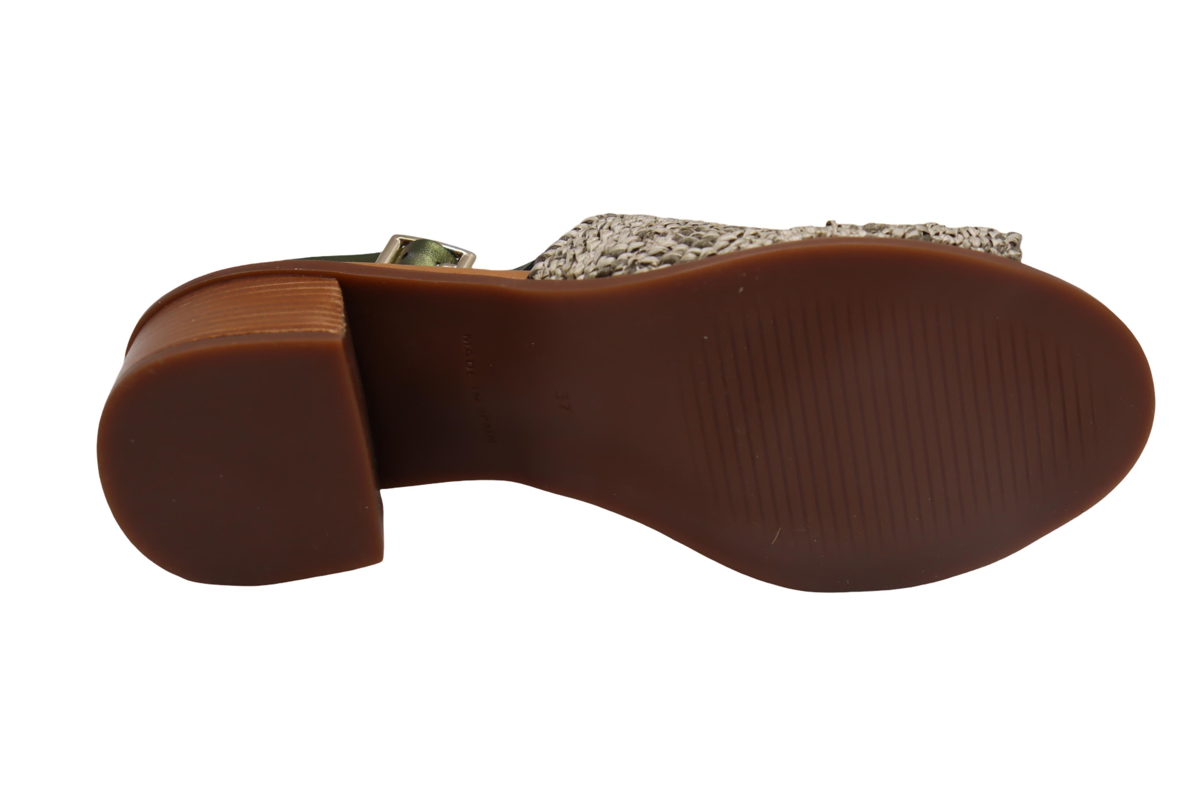 Eric Michael Rafa Stretch Raffia Slingback