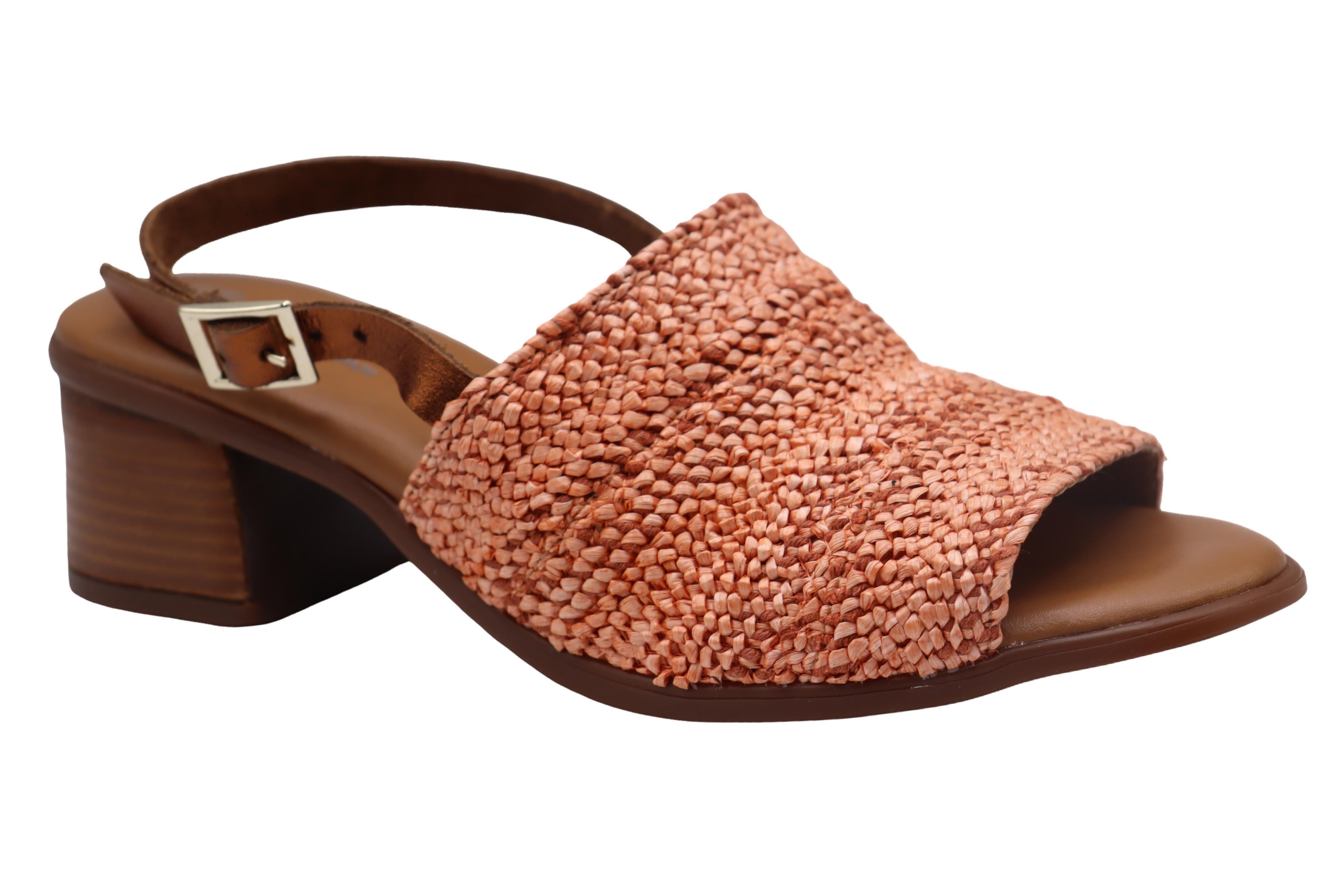 Eric Michael Rafa Stretch Raffia Slingback