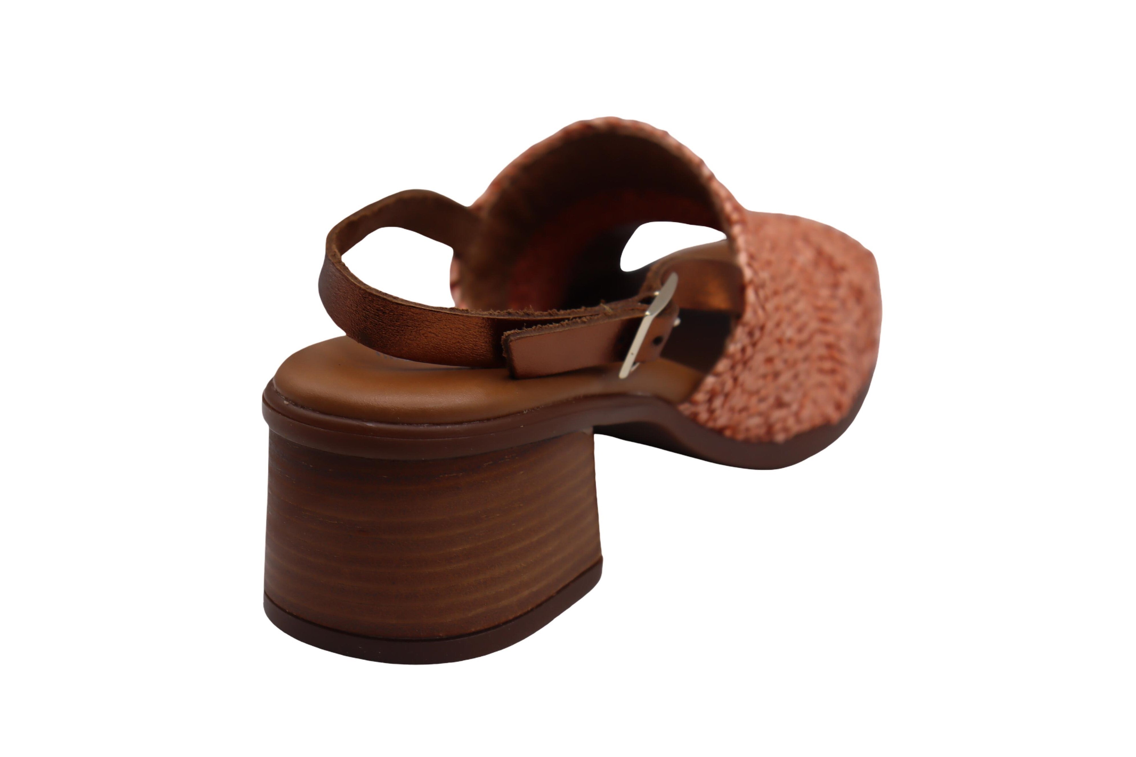 Eric Michael Rafa Stretch Raffia Slingback