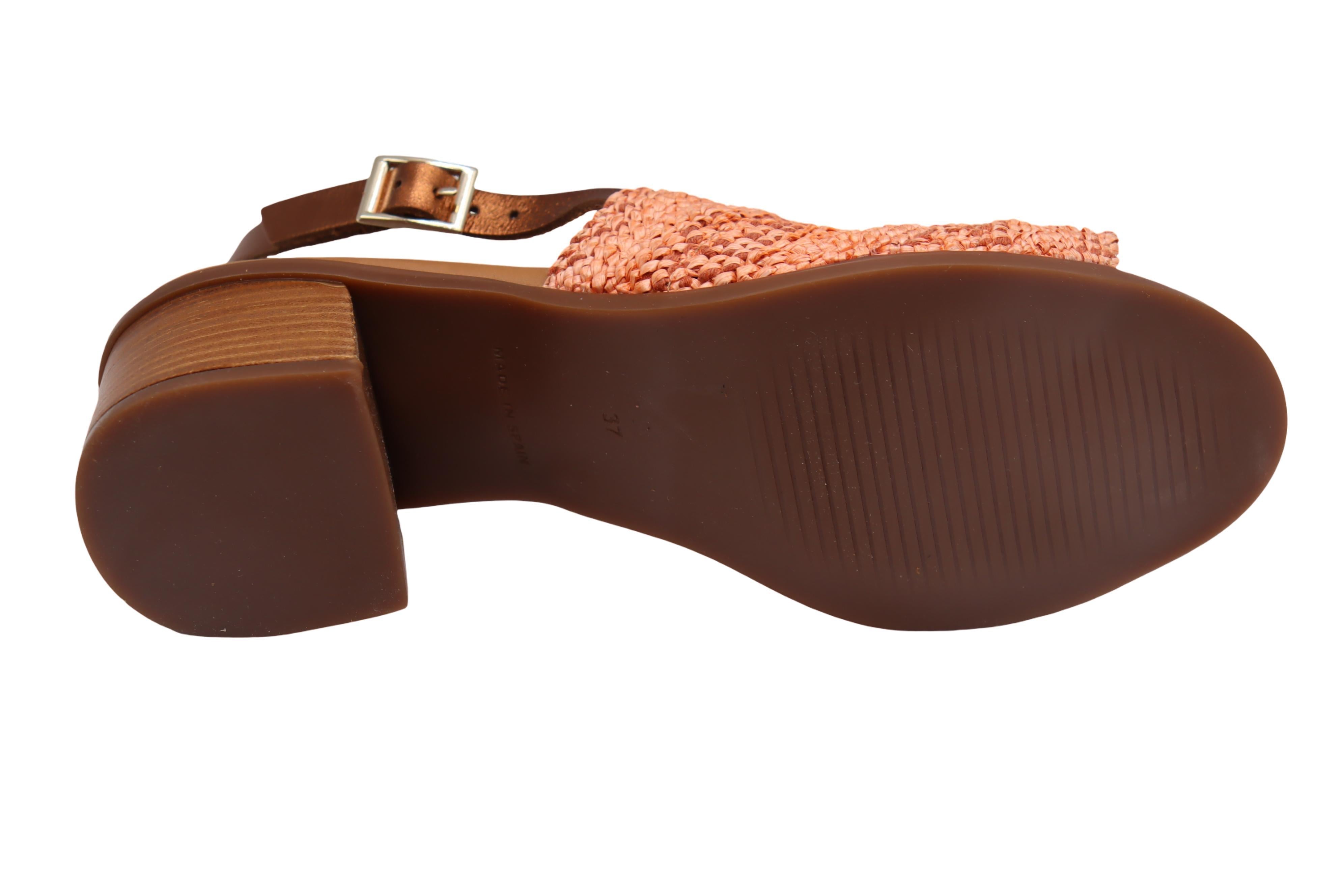 Eric Michael Rafa Stretch Raffia Slingback