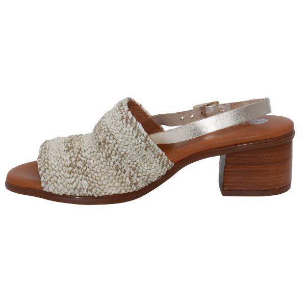Eric Michael Rafa Stretch Raffia Slingback