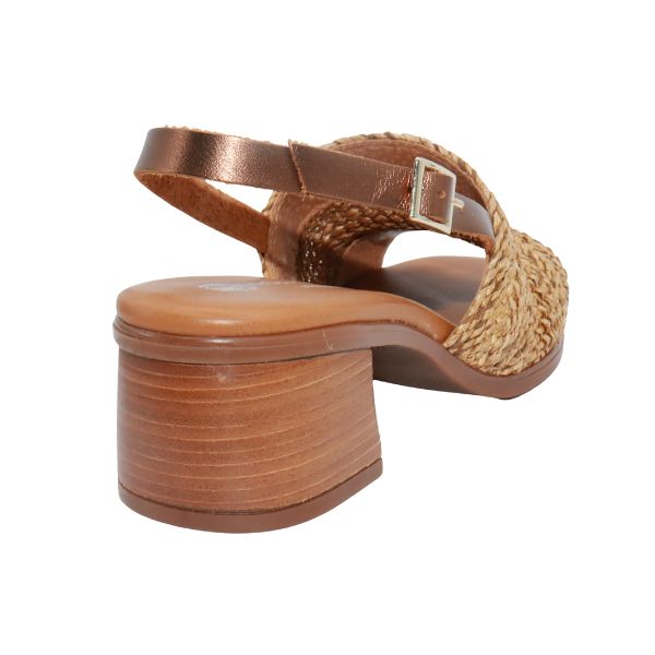 Eric Michael Rafa Stretch Raffia Slingback