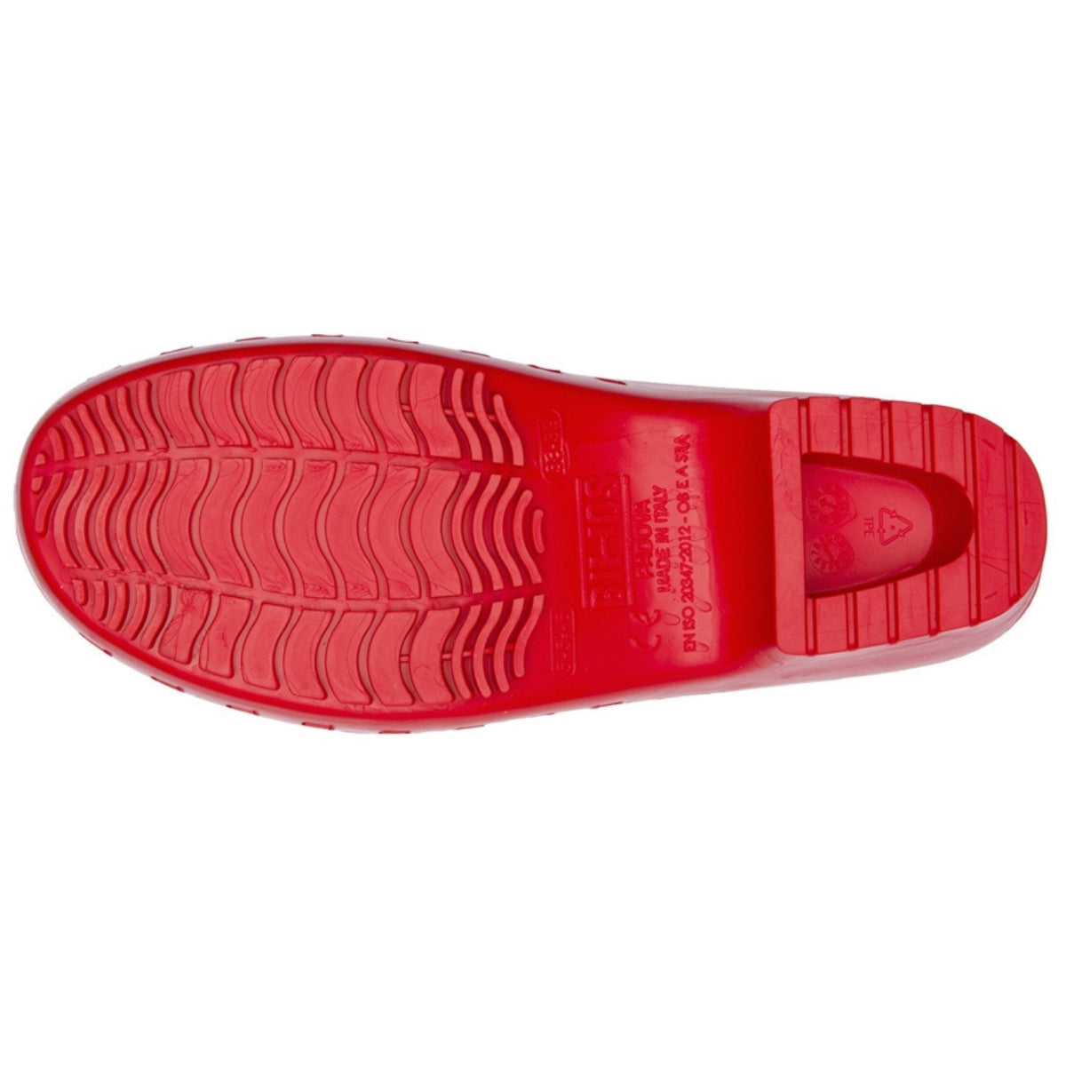 Calzuro Classic With Holes Red – sole view