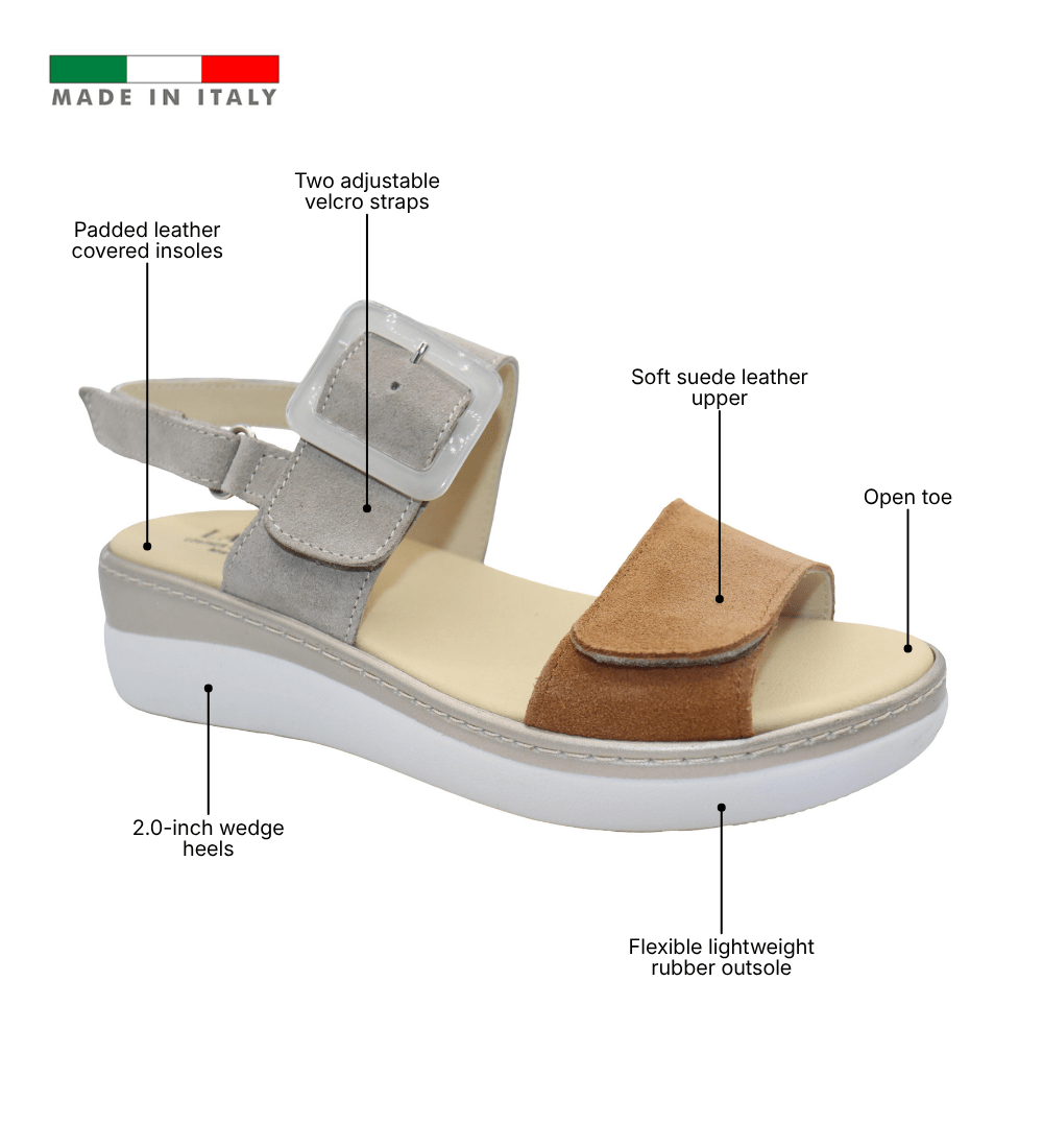 River Adjustable Multi Texture Womens Sandal