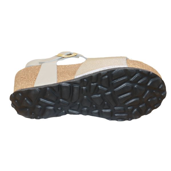 Eric Michael Rosalie Women’s Cork Wedge Leather Sandal