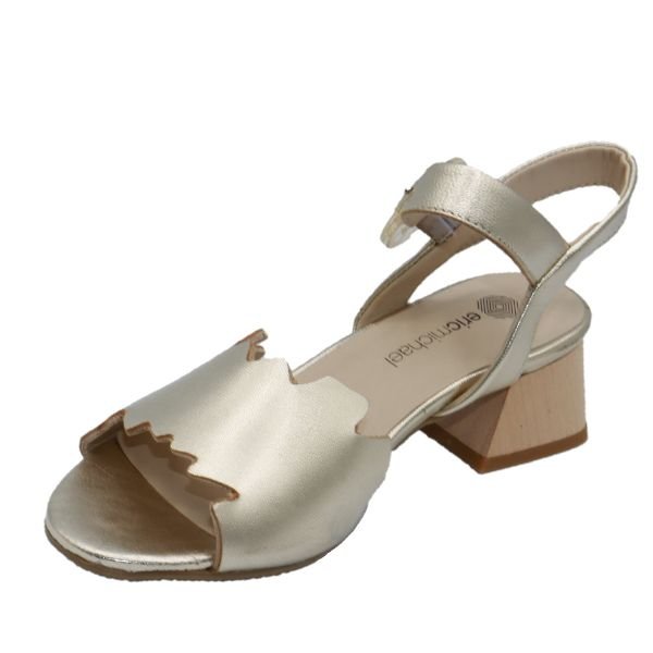 Eric Michael Jade Scalloped Wedge Sandal