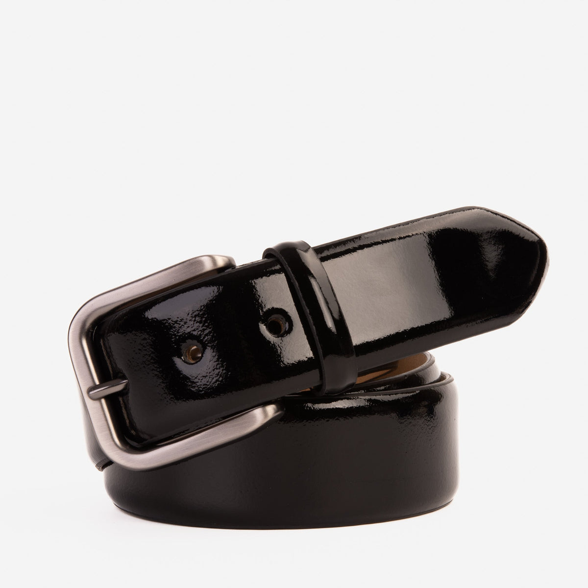 Vinci Leather The Dodoma Black Patent Leather Belt – product view 1