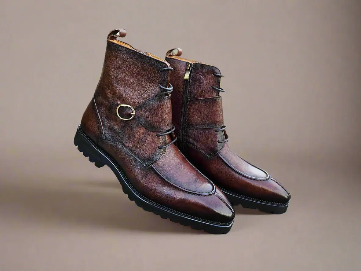 Carrucci Shoes Kb Rugged Split Toe Lace Up Boot Leather Boot KB480 03 view 19