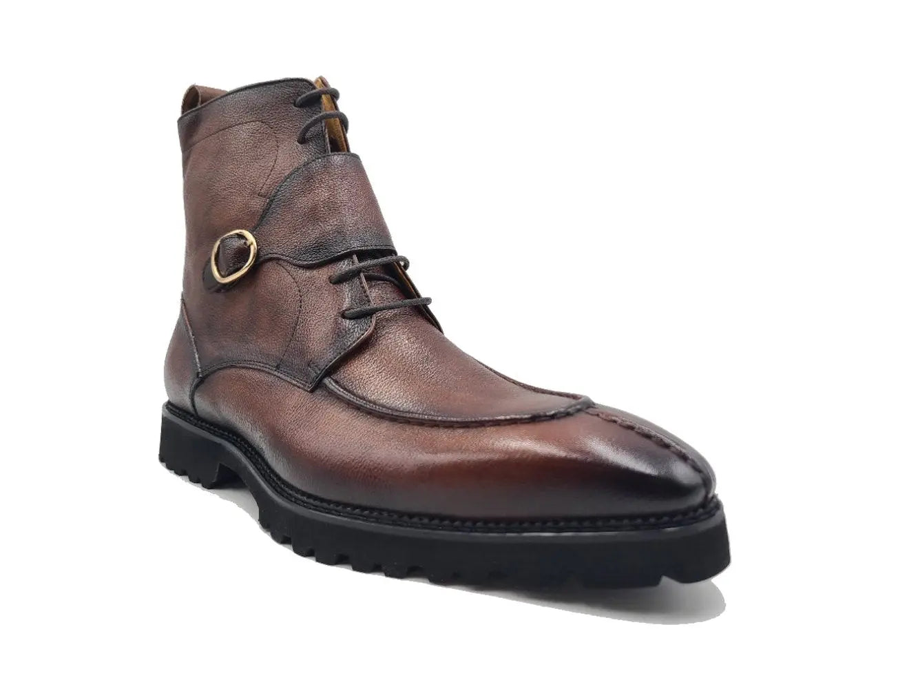 Carrucci Shoes Kb Rugged Split Toe Lace Up Boot Leather Boot KB480 03 view 17