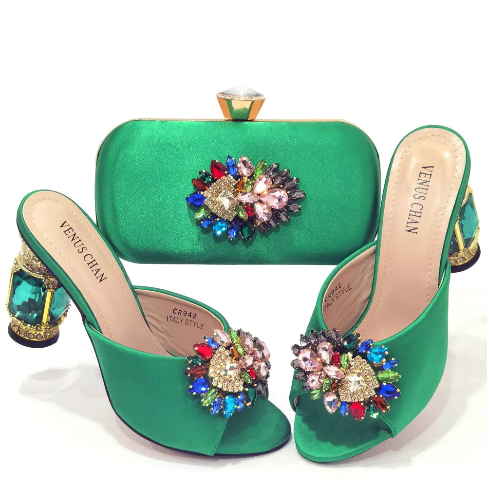 Italian blue Shoes And Bag Sets HSD1-35 – product view 4
