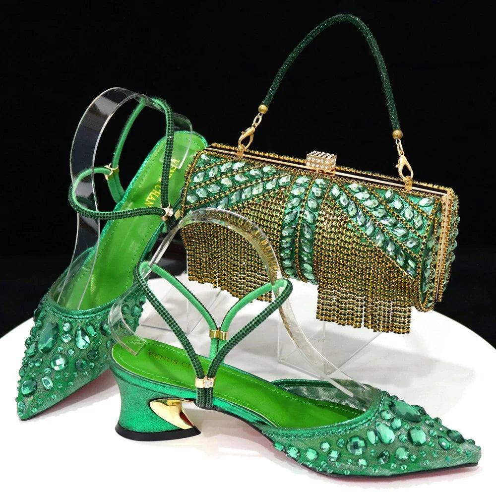 High Quality Ladies Shoes And Bags Set HAQ1-5 β product view 3
