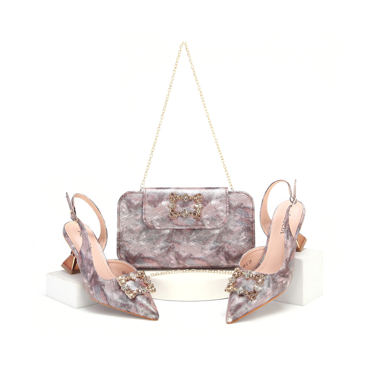 EdleessFashion New Arrival Shoes and Bag Set HWS1-7 β product view 6