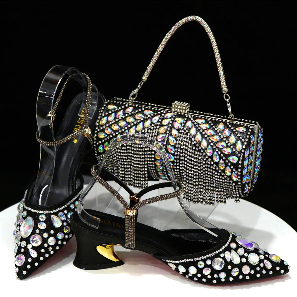 High Quality Ladies Shoes And Bags Set HAQ1-5 β product view 1