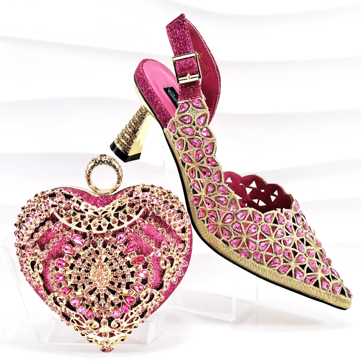 Lastest Italian Ladies Shoes with Matching Bag Set EDS1-30 – product view 1