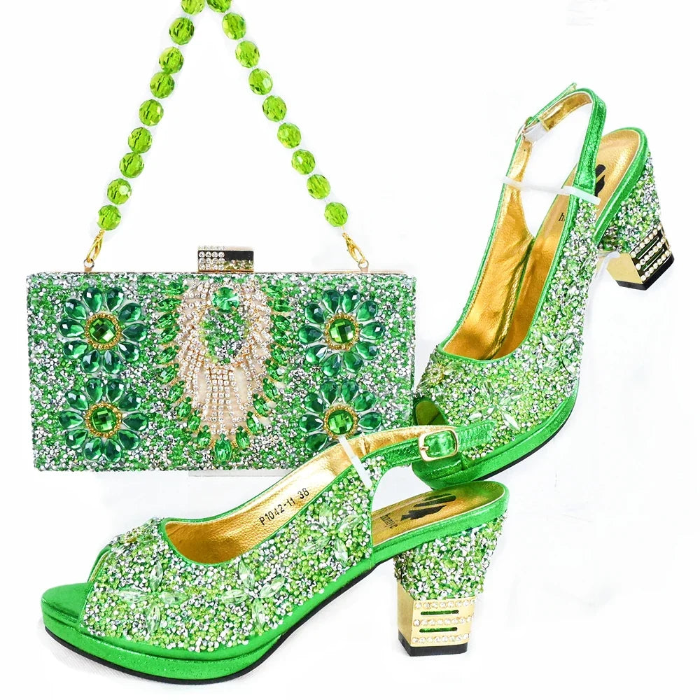 EdleessFashion Italian Shoes And Bag Sets HJK1-26 – product view 3