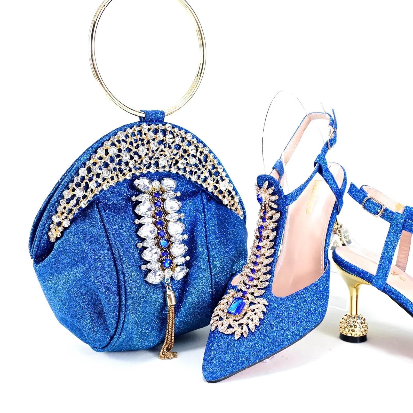 Italian Shoes With Matching Bags Set HRT1-32