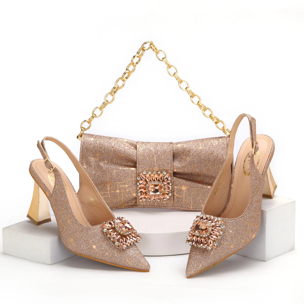 Lastest Italian Ladies Shoes with Matching Bag Set EDHMA1-14 – product view 4