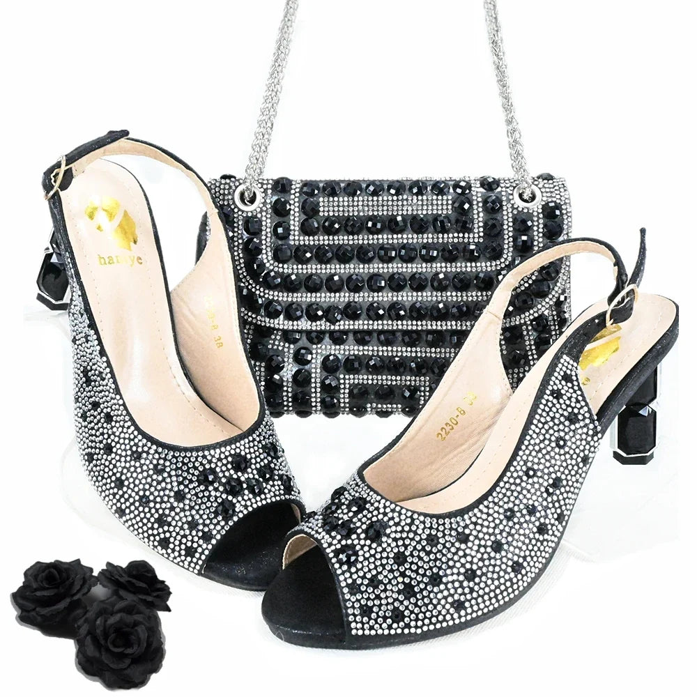 EdleessFashion Italian Shoes And Bag Sets HJK1-1 – product view 2