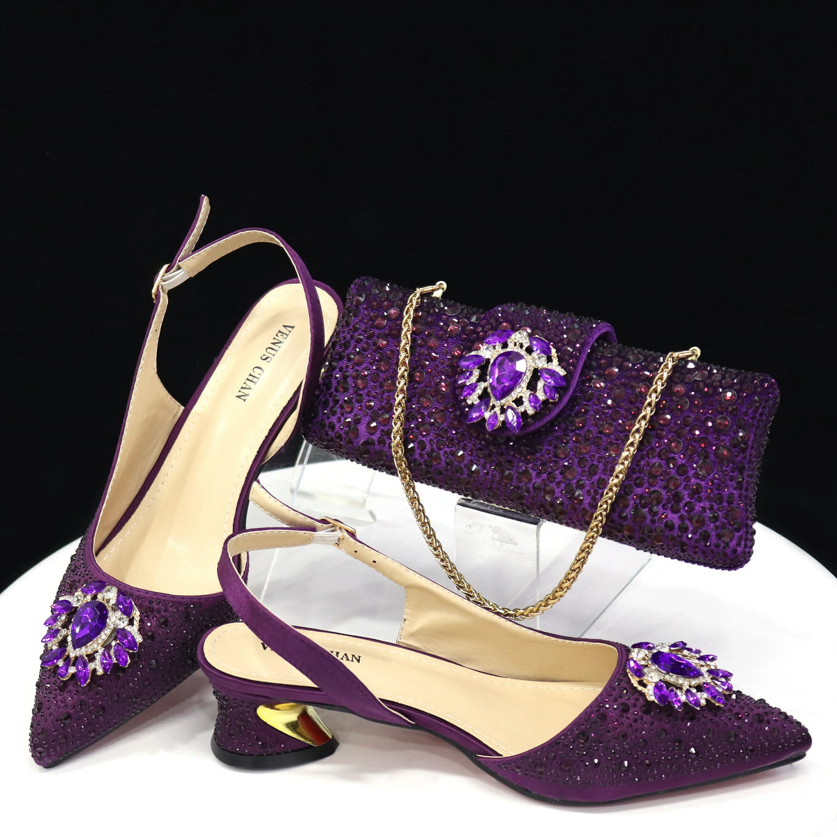 EdleessFashion Ladies Shoes and Bags To Match Set ED1291 β product view 4
