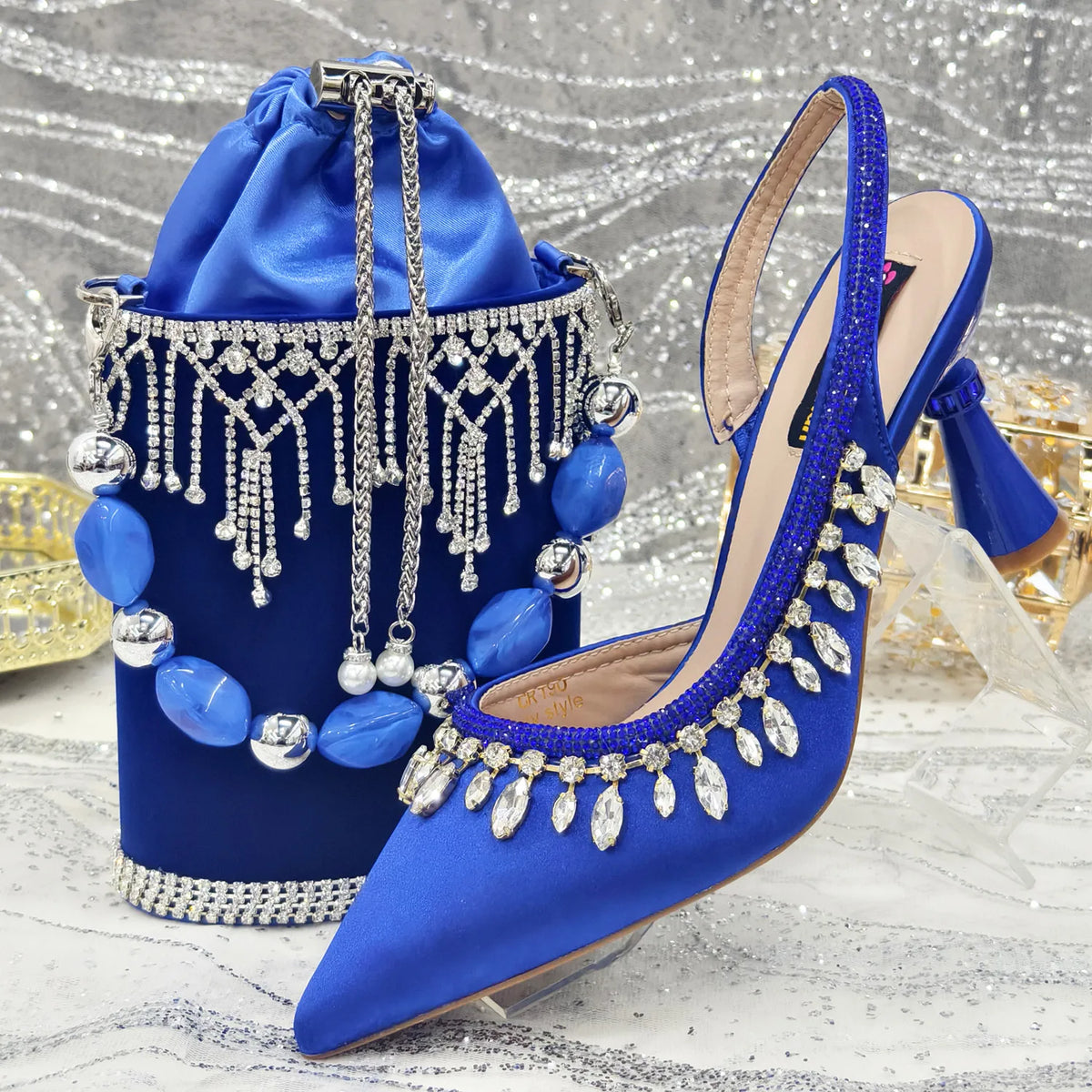 EdleessFashion Latest Women Heels Shoes and Bags Set - ED-67 β product view 6