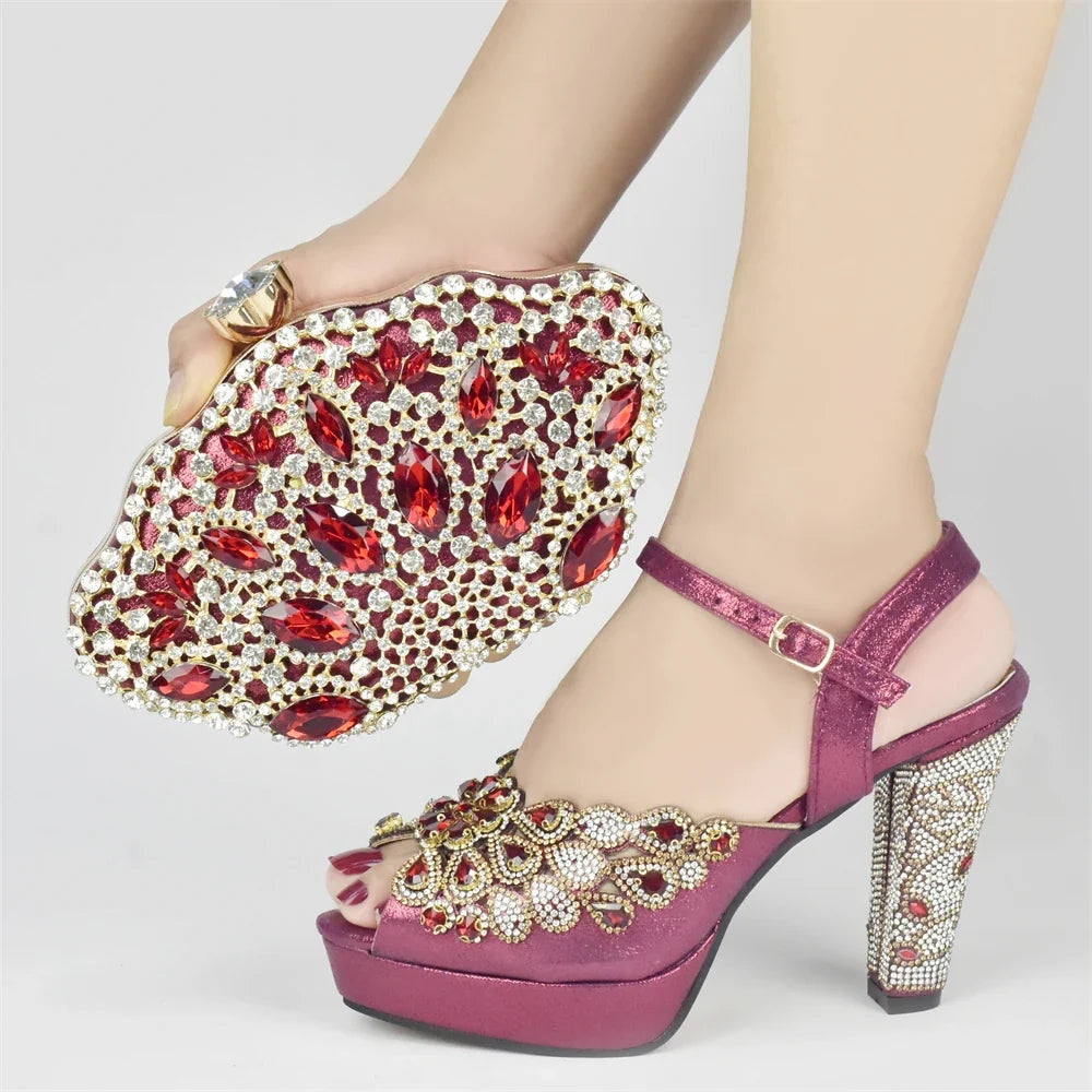 New Italian Party Shoes and Bag Set TYR56 – product view 7