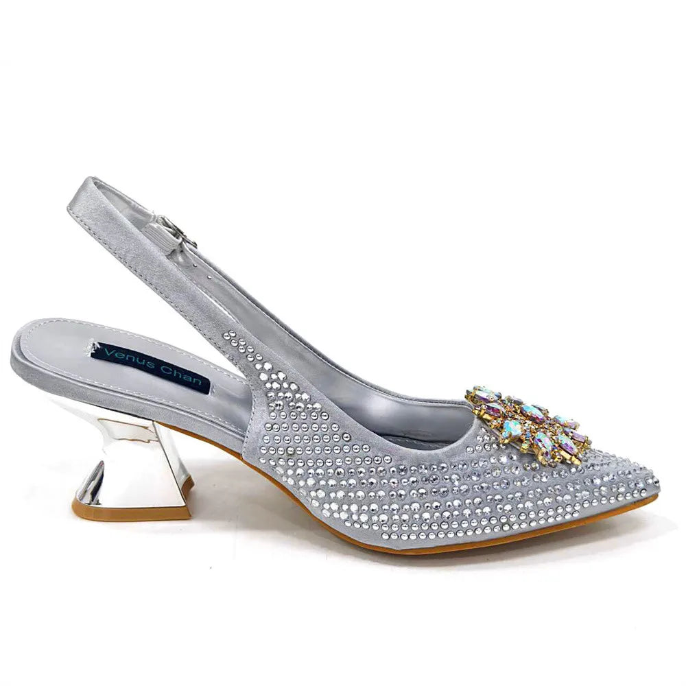 Italian Design Shoes And Bag Paired With Handmade Petal Clutches β product view 5