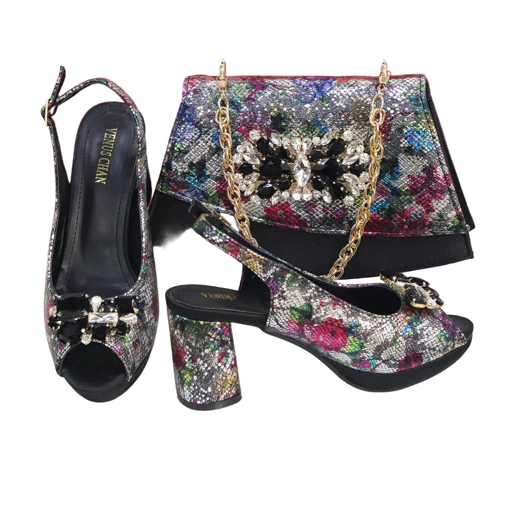 Italian Style Evening Party shoes And Bag Set TYR543 – product view 5
