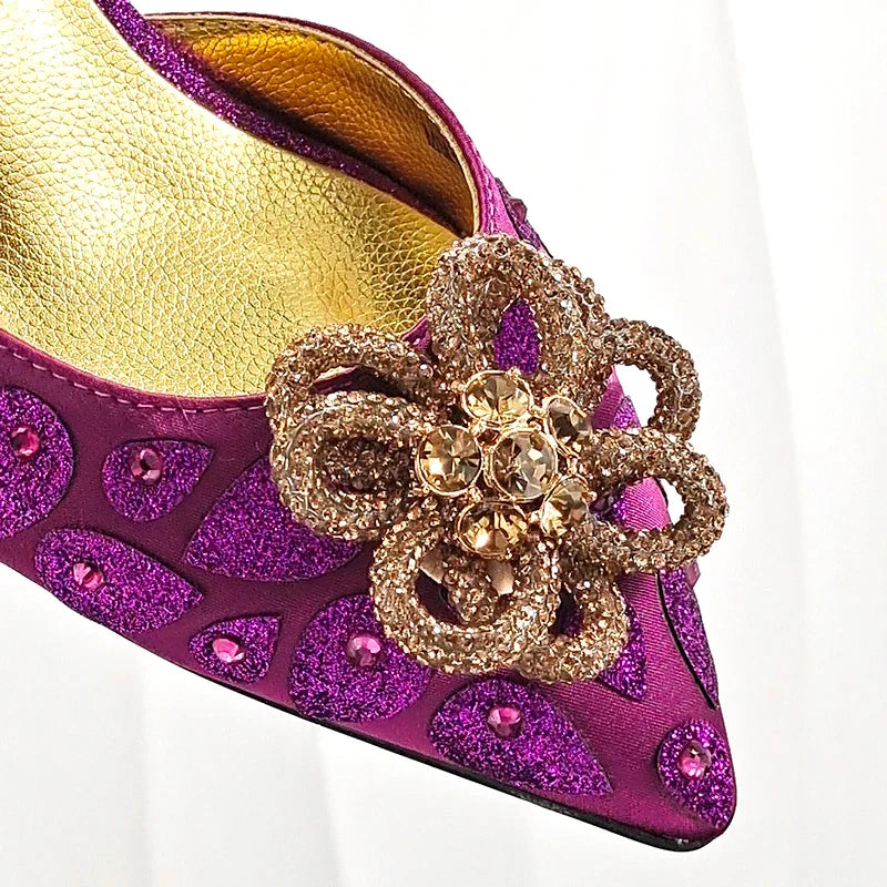 Classic Matching High Heels And Bag Set – product view 4