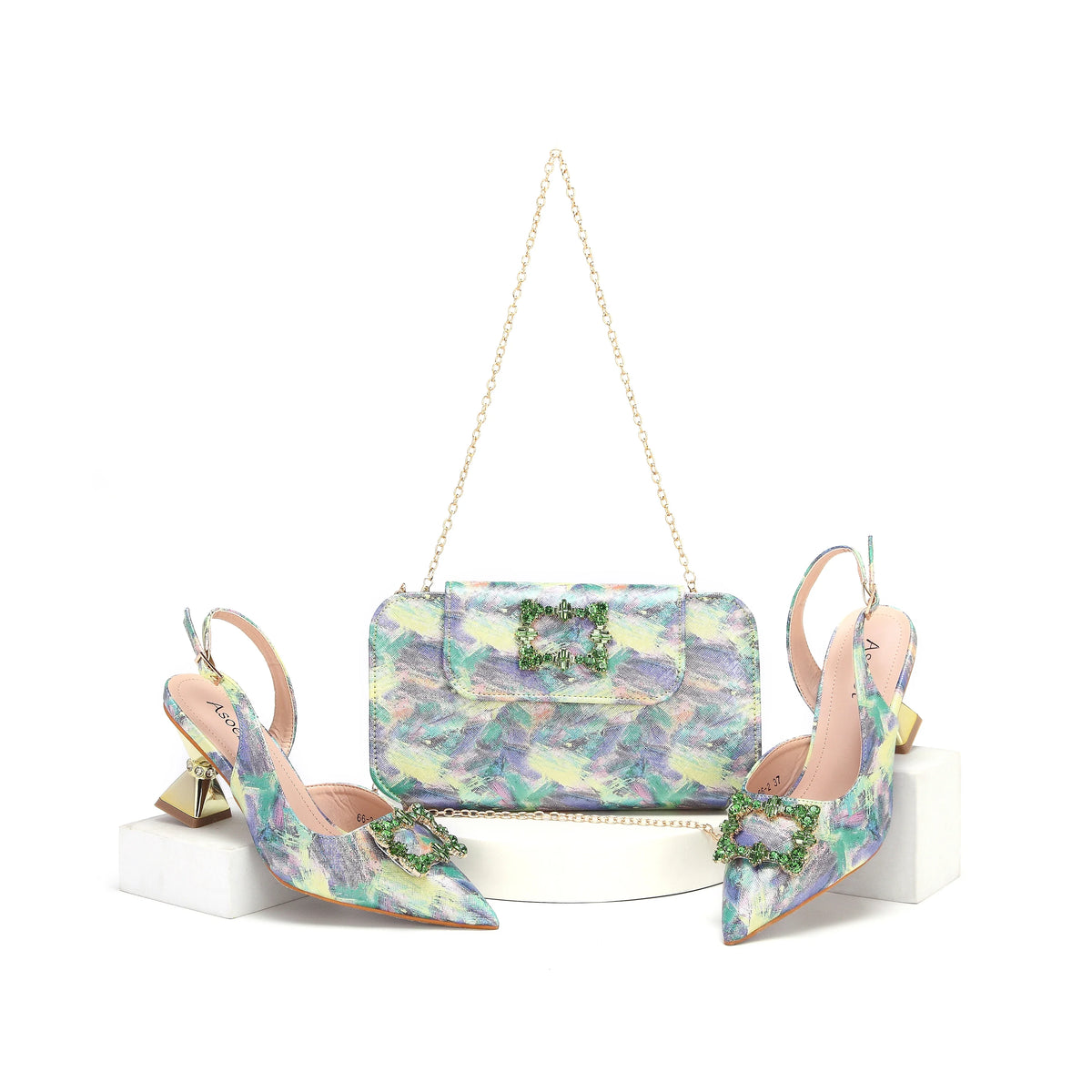 EdleessFashion New Arrival Shoes and Bag Set HWS1-7 β product view 4