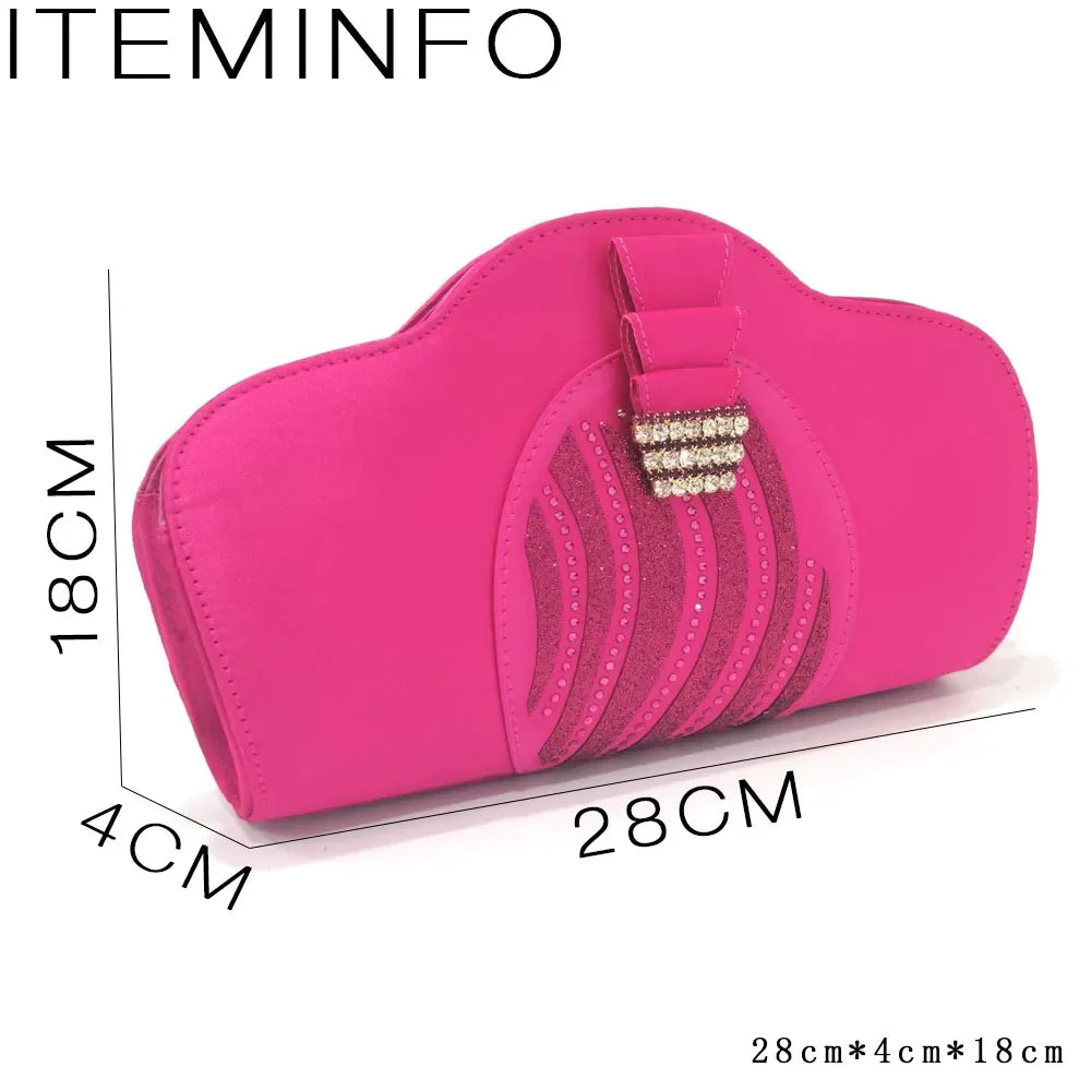 Ladies Shoes With Matching Bag Set for Party ED320 β product view 6