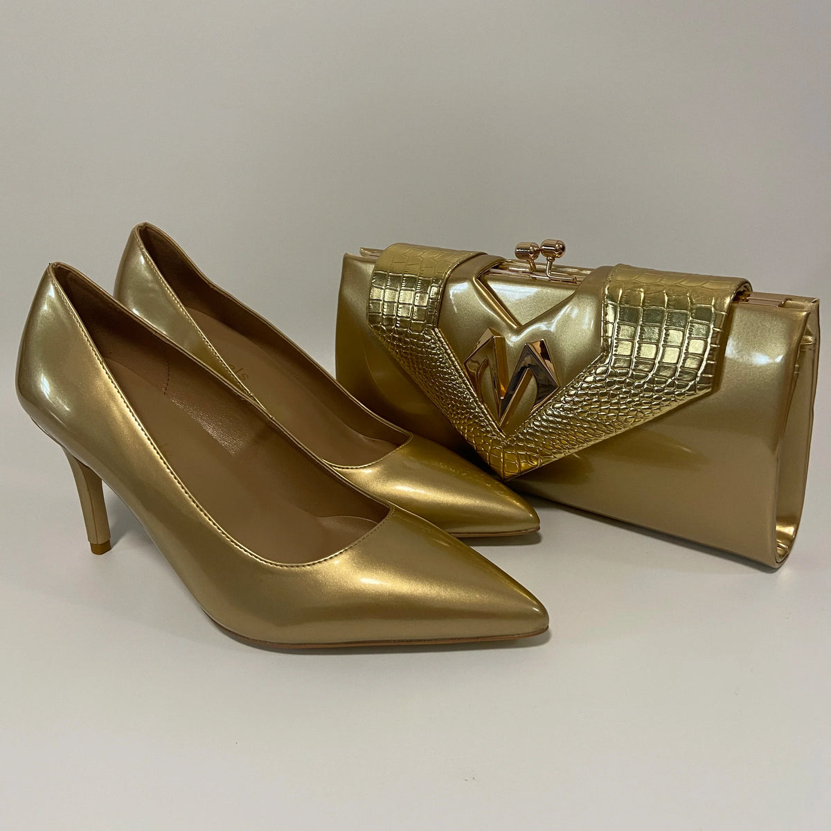 Pretty High Heel Shoes And Bag – product view 5