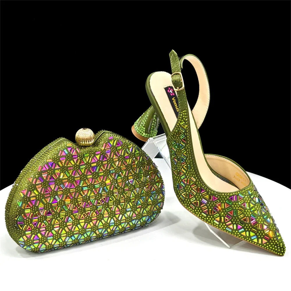 Elegant Italian Design Women's Shoes and Bag Set EDS45 β product view 6