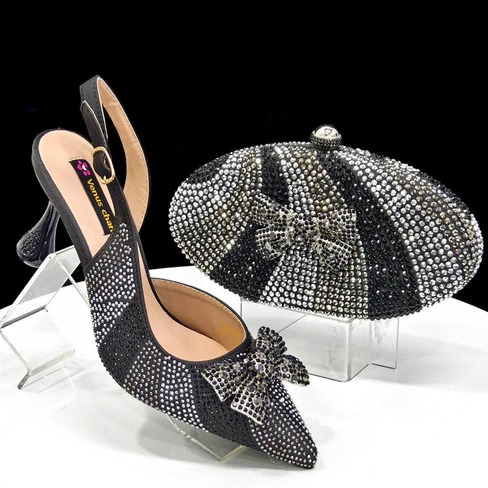Italian Shoes And Bag Sets For Evening Party Ho1-1 – product view 2