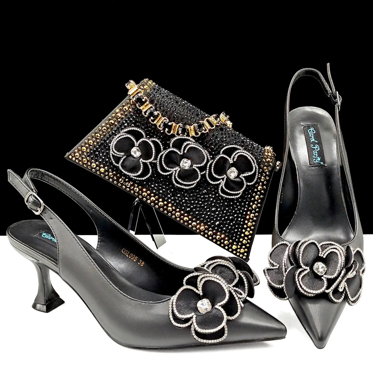 Italian Shoes And Bag Sets For Evening Party ED128 β product view 5