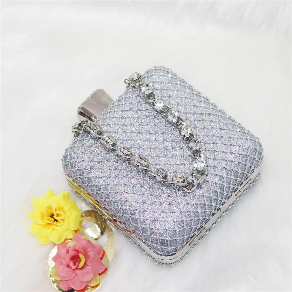 New Silver Versatile Party Ladies Shoes And Bag Set – product view 7